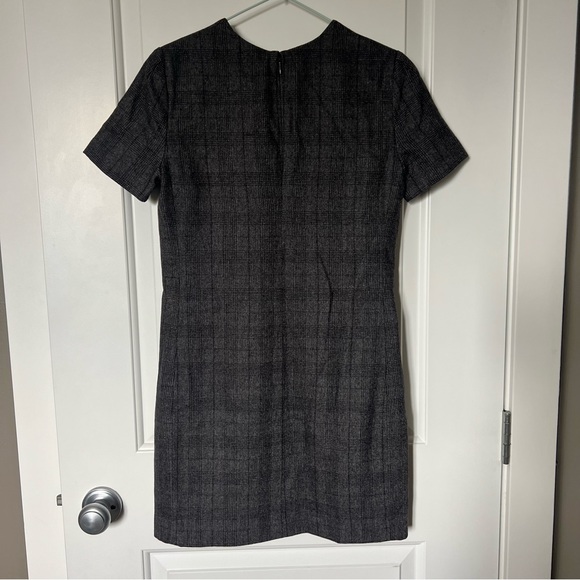 Aritzia BABATON Gray Wool Glen Plaid dress - Picture 5 of 7